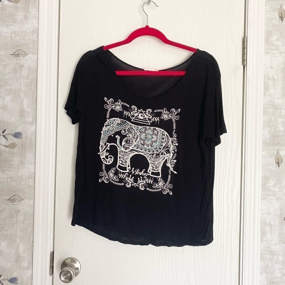 Cropped relaxed fit blouse